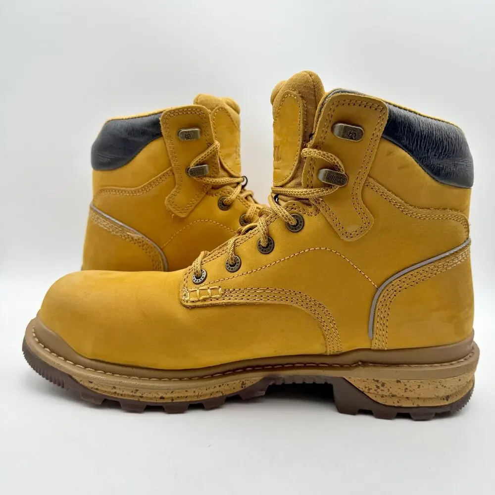 Rocky Mens Rams Horn Composite Toe Work Boot Size 10 Wide Brown Waterproof EUC